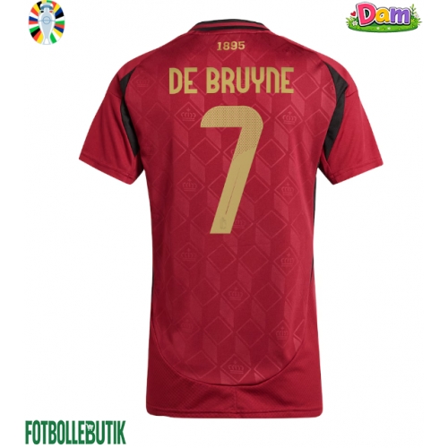 Belgien Kevin De Bruyne #7 Hemmatröja Kvinnor EM 2024 Kortärmad